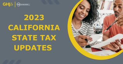 California Tax Updates