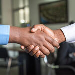 Men handshake